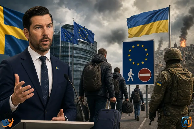 Suedia cere reguli mai dure pentru ucrainenii apți de luptă
