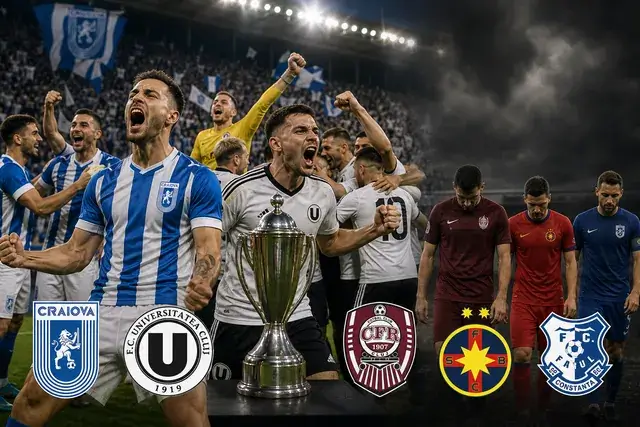 De la dominația CFR–FCSB la surpriza Craiova–U Cluj: cum s-a schimbat SuperLiga