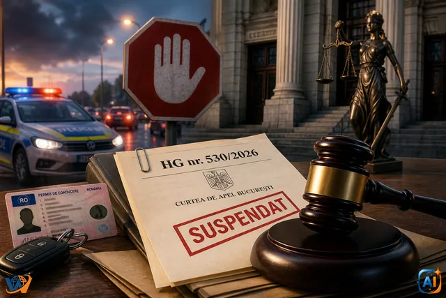 Suspendarea permisului pentru amenzi neplătite, blocată înainte de 25 august