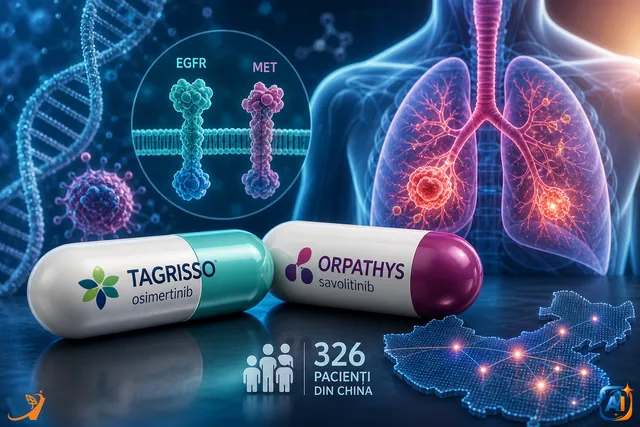 Studiu de fază III: Tagrisso + Orpathys încetinește progresia cancerului pulmonar