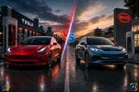 Tesla vs BYD electric: duelul pieței auto