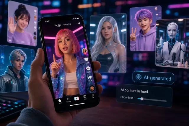 Ce spune AI-ul despre viitorul TikTok: oamenii nu vor mai ști dacă urmăresc persoane reale sau virtuale