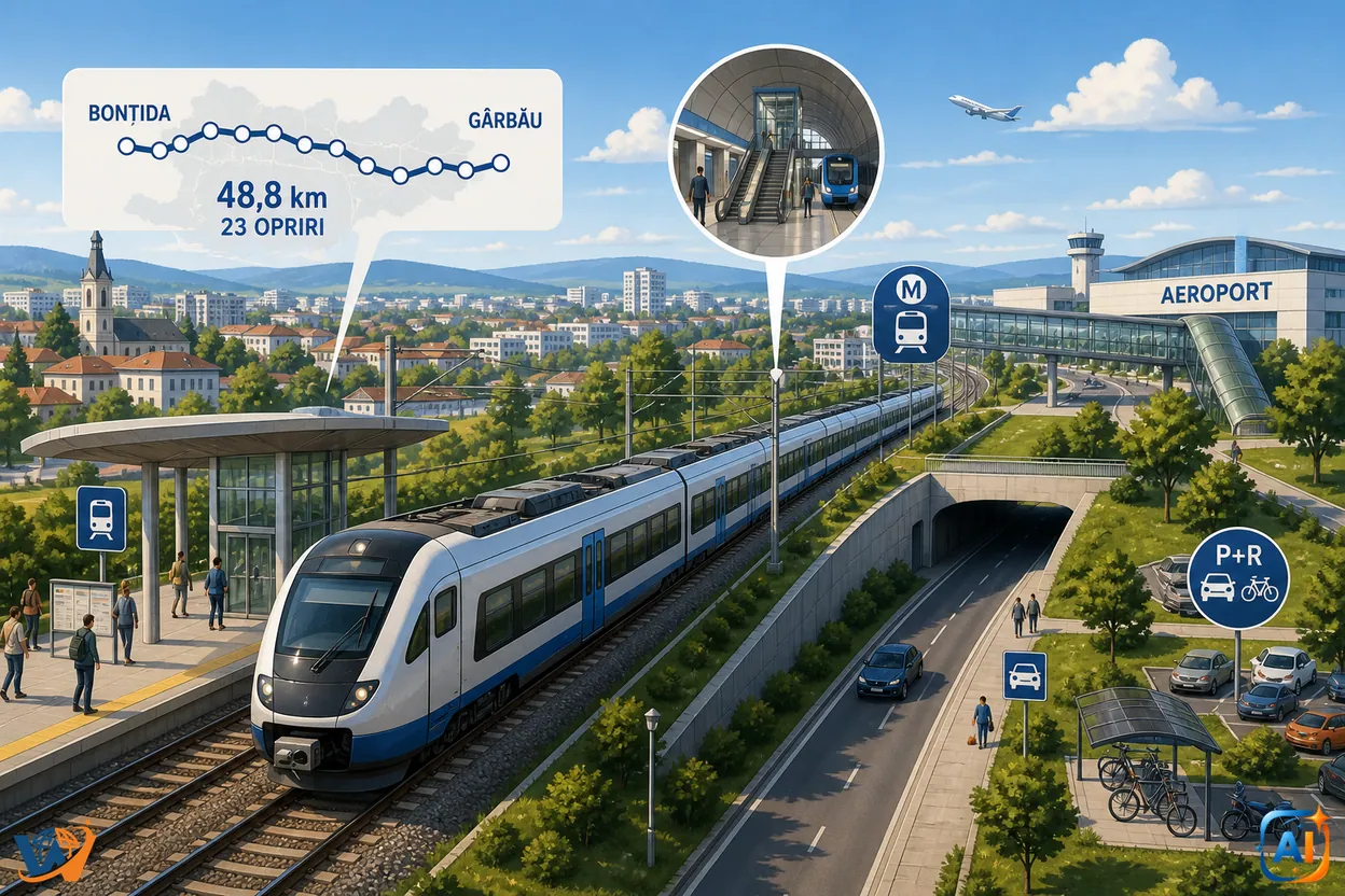 Trenul Metropolitan Cluj intră în proiectare. Contractul este atribuit
