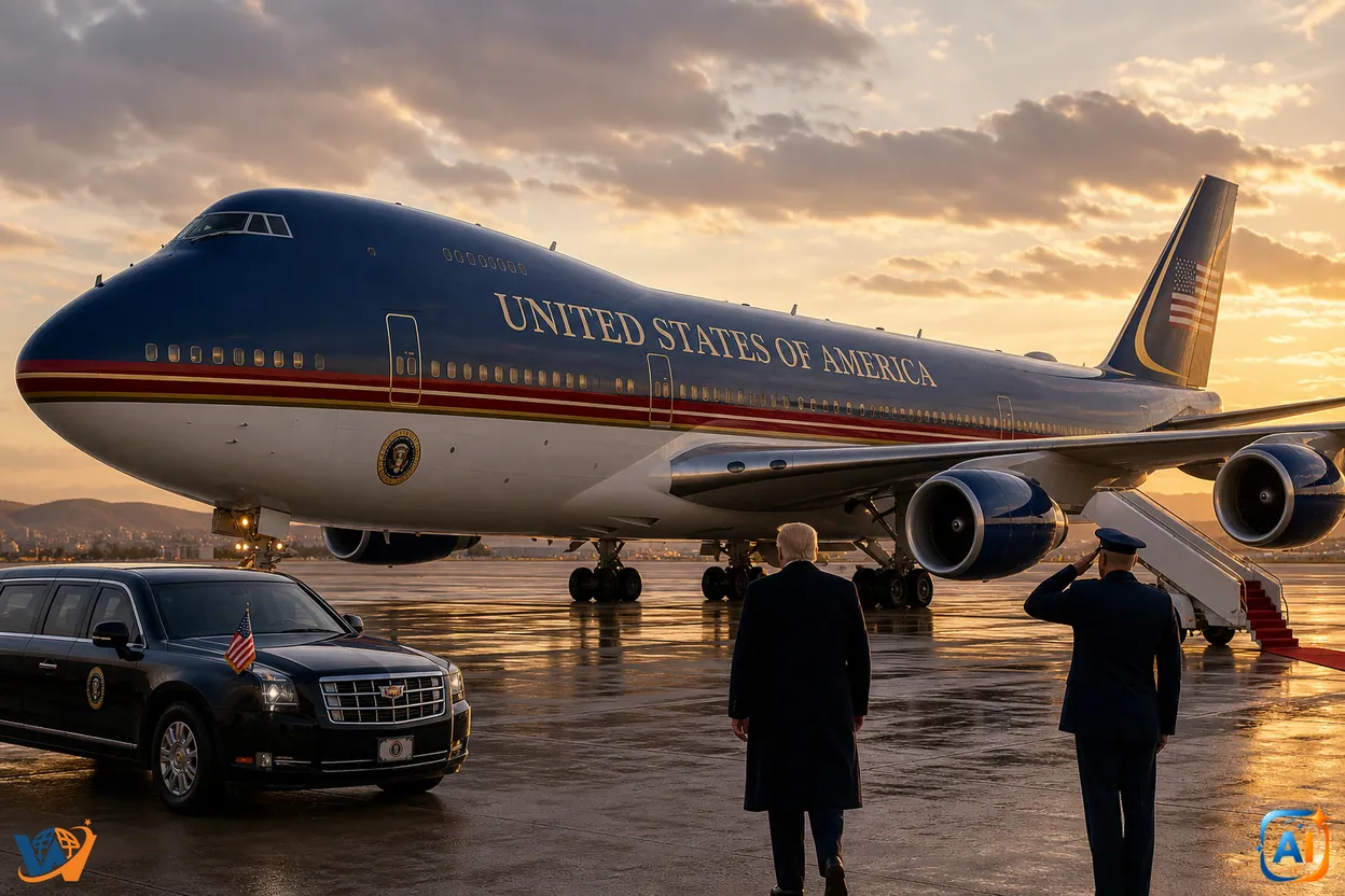 Trump pleacă spre Turcia cu noul Air Force One - Ce are special avionul prezidențial