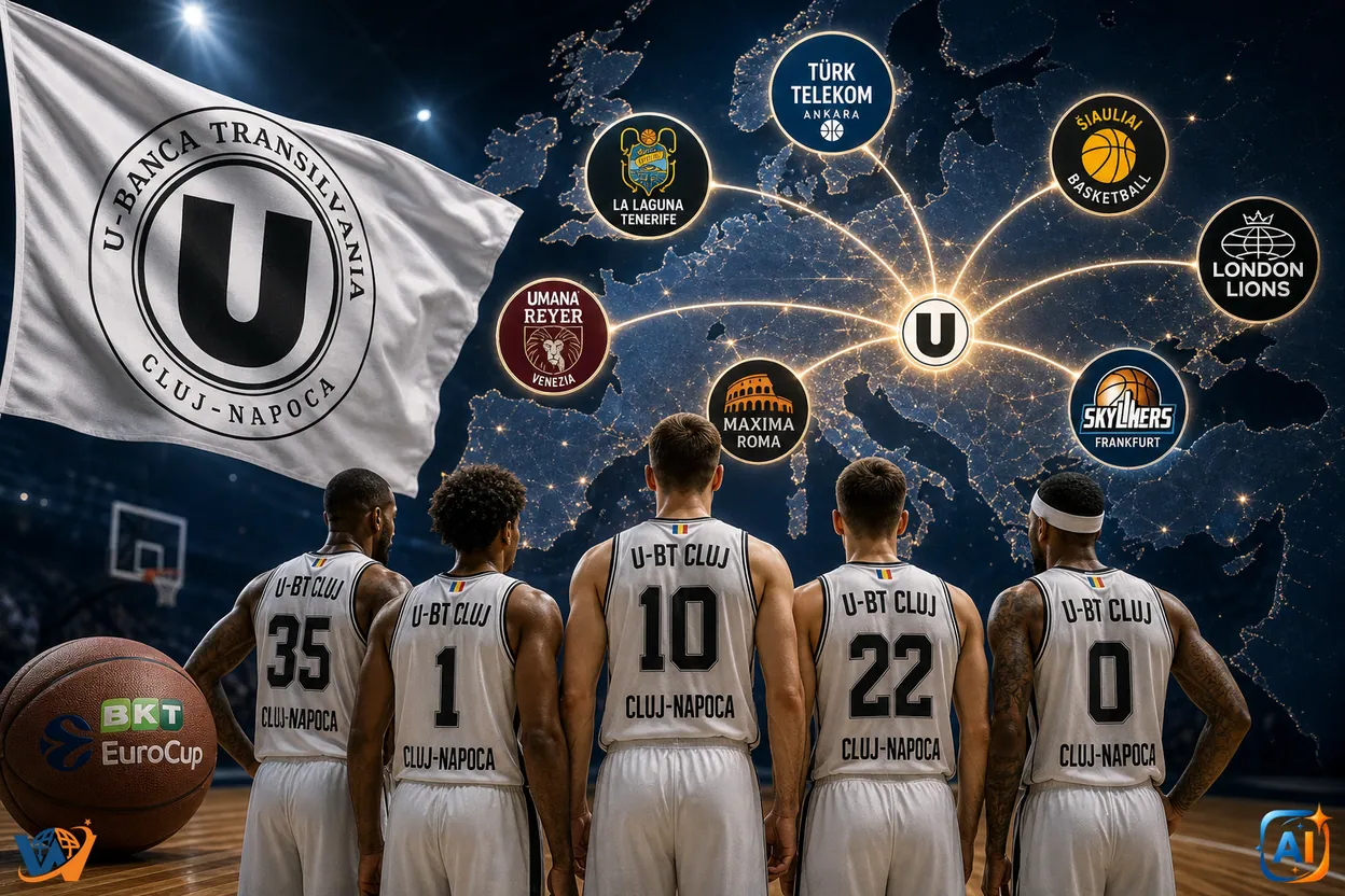 U-BT Cluj, grupă dificilă în noul EuroCup