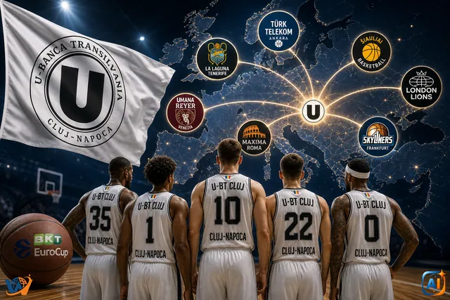 U-BT Cluj, grupă dificilă în noul EuroCup