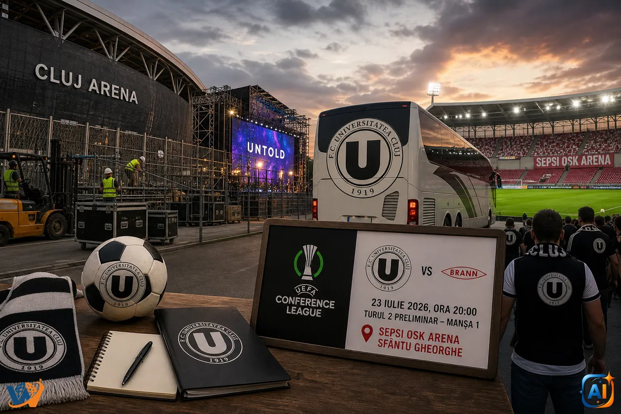 „U” Cluj joacă la Sfântu Gheorghe cu Brann