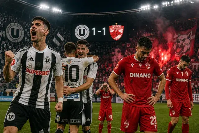 U Cluj termină pe 2, Dinamo merge la baraj