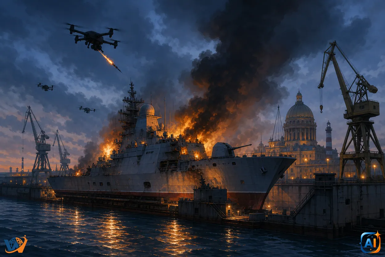 Ucraina lovește în Marea Baltică: corveta Boikiy, avariată la Kronstadt