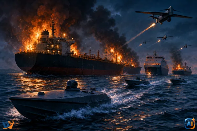 Ucraina susține că a lovit 14 nave rusești în Marea Azov