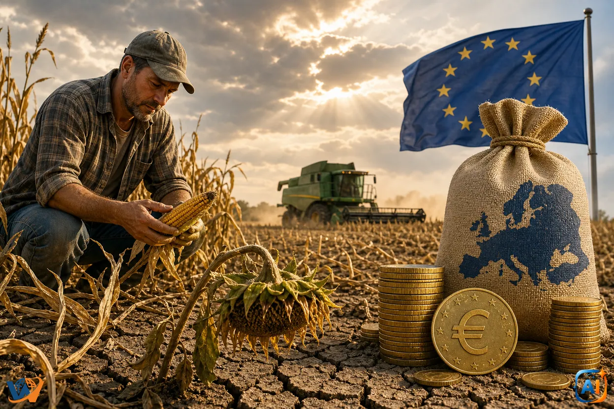 Bani europeni pentru ferme lovite de secetă