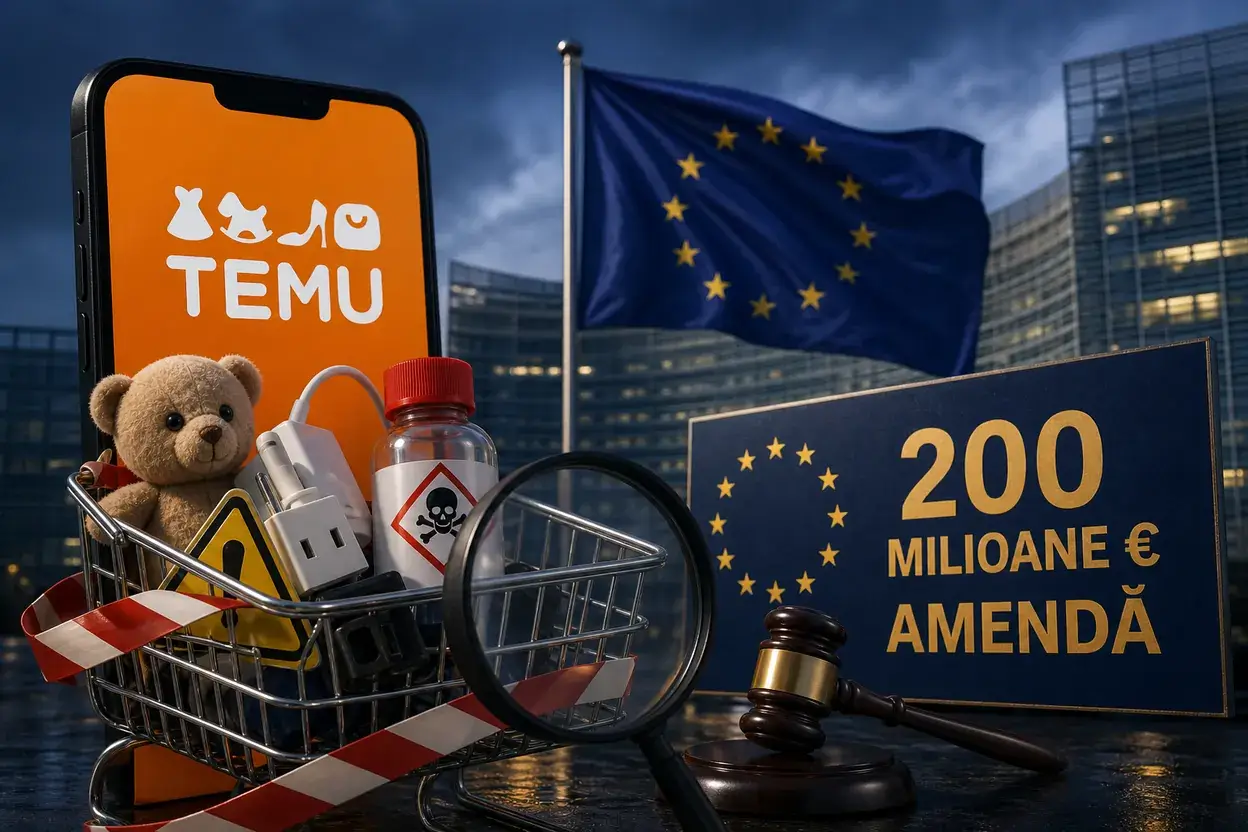 UE lovește Temu cu o amendă uriașă de 200 de milioane de euro