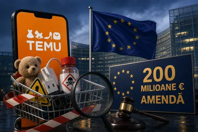 UE lovește Temu cu o amendă uriașă de 200 de milioane de euro