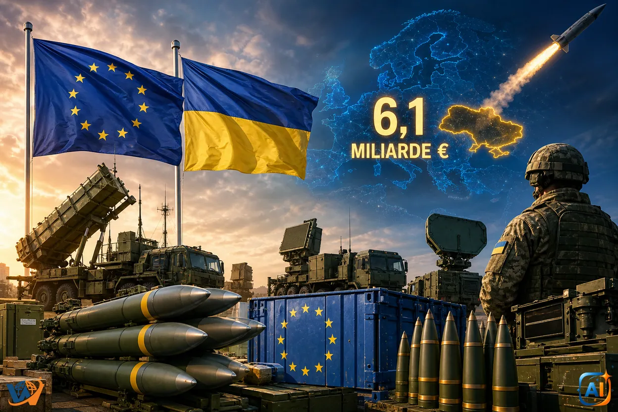 UE pune 6,1 miliarde de euro pe apărarea Ucrainei