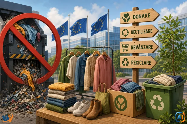 UE interzice distrugerea hainelor nevândute de către marile companii