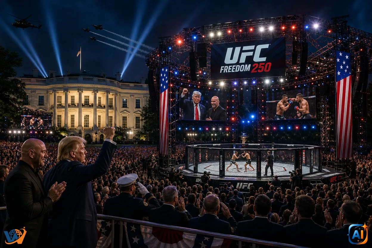 UFC pe peluza Casei Albe