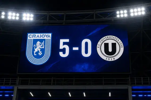 Universitatea Craiova, campioană după un 5-0 de gală cu „U” Cluj! Seară istorică în Bănie