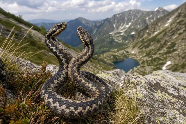 Viperele din Retezat au devenit virale