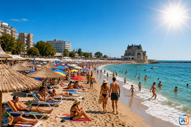 Vreme perfectă de plajă pe litoral: soare și 29°C