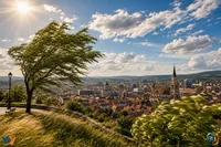 Vremea la Cluj: zi însorită, dar cu vânt puternic