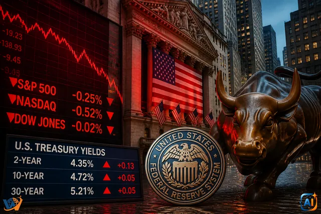 Wall Street se răcește după avertismentul Fed