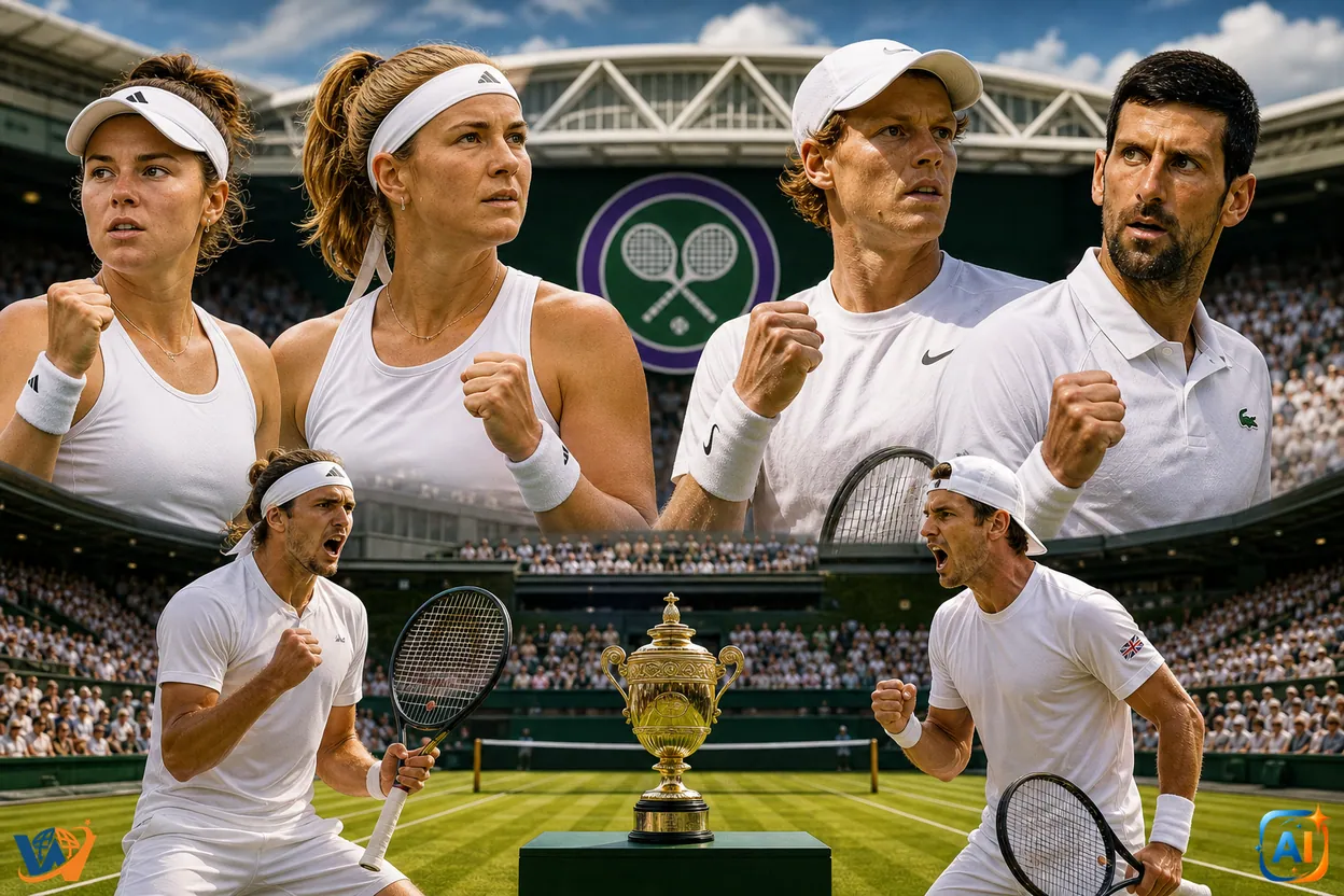 Wimbledon 2026 intră în weekendul marilor finale, cine luptă pentru trofeul de la All England Club