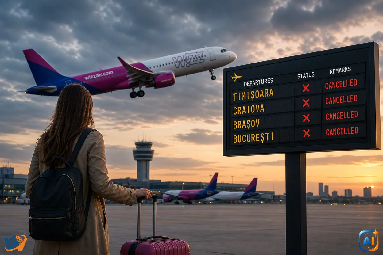 Wizz Air taie rute din România