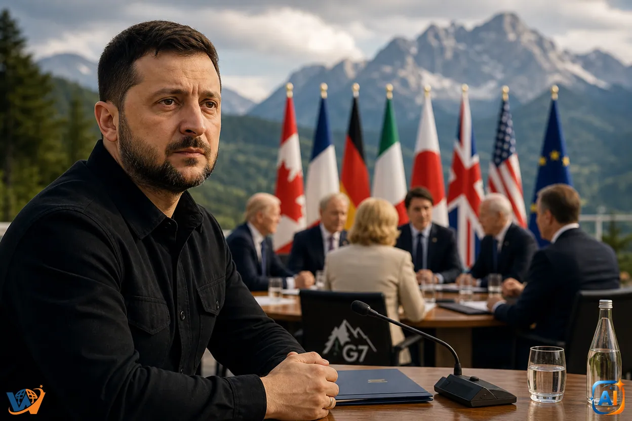 Zelenski, moment emoționant la G7