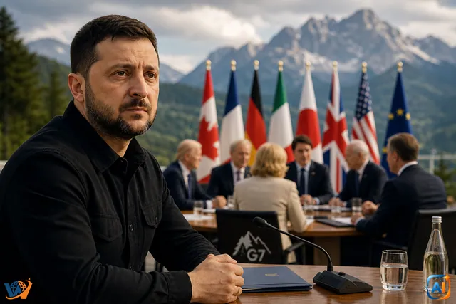 Zelenski, moment emoționant la G7