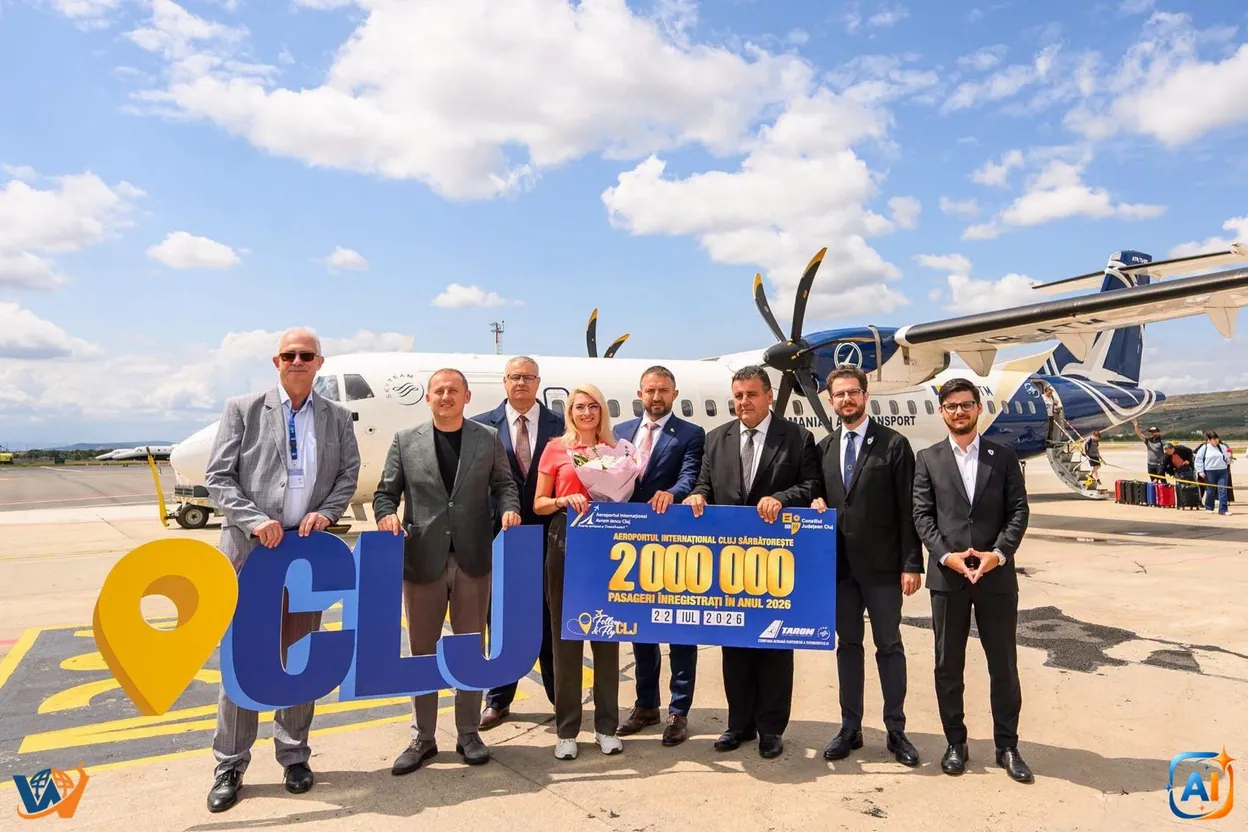 Aeroportul Cluj a depășit 2 milioane de pasageri in 2026