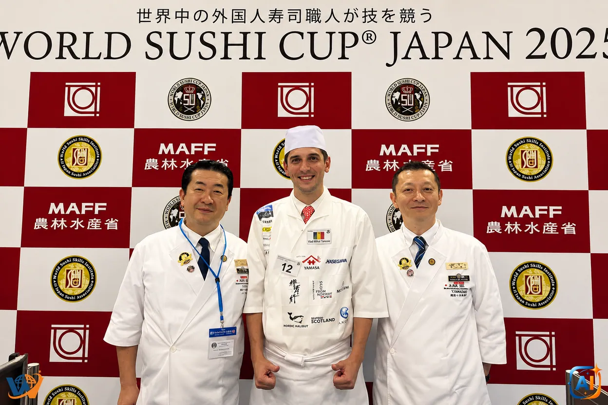 Clujeanul Vlad Tănasie, campion mondial la sushi în Japonia