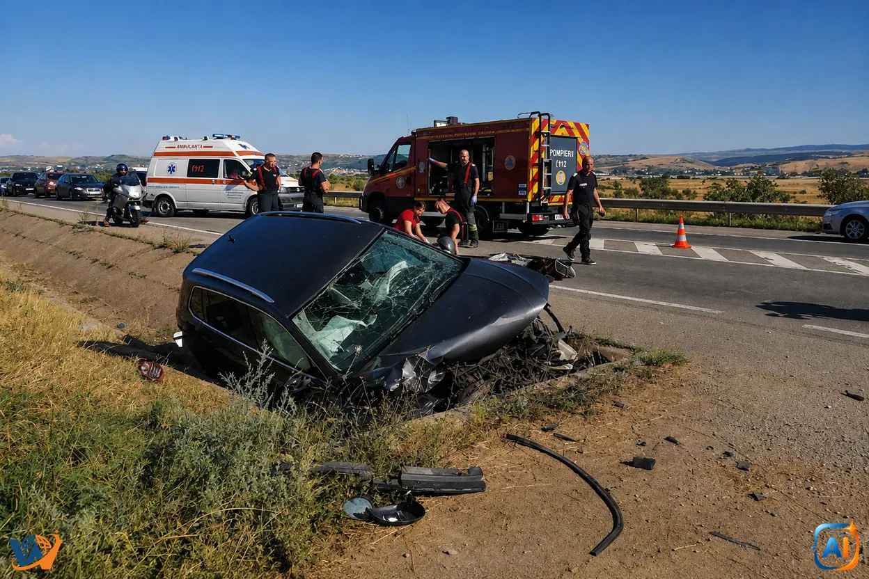 Fetiță de 9 ani, moartă după accidentul de lângă Cluj