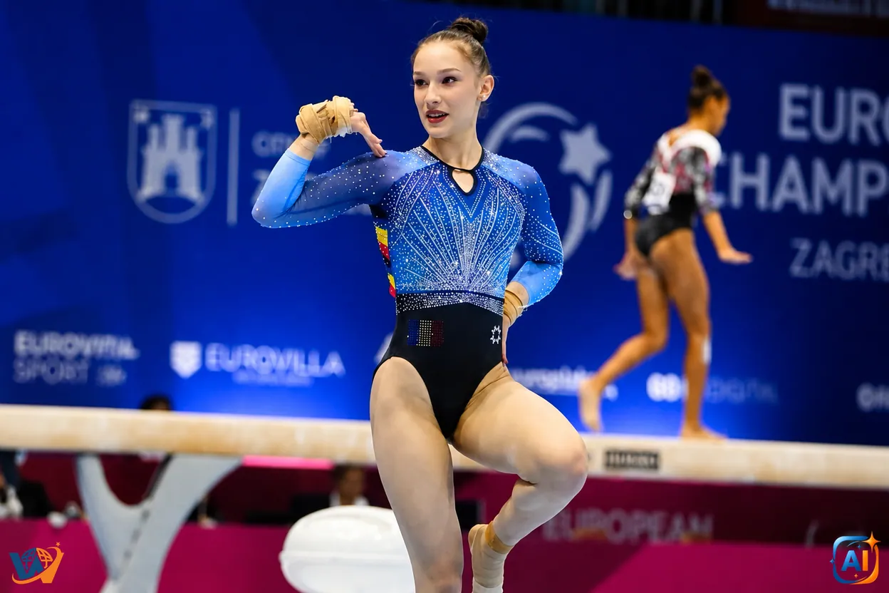 Juniorii de aur: Aniela Tudor, speranță pentru gimnastica României