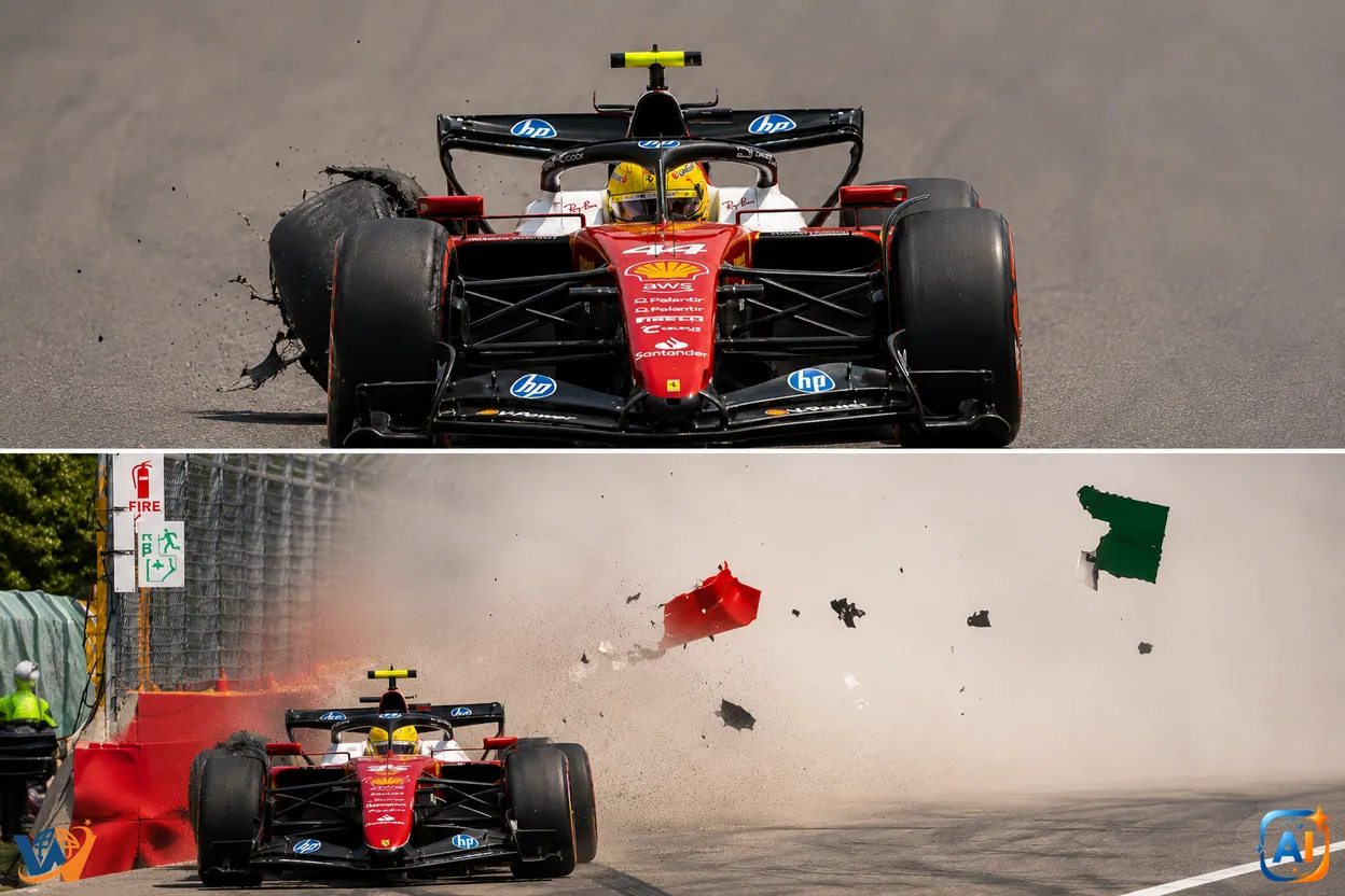 Lewis Hamilton, accident dur la Spa înaintea calificărilor