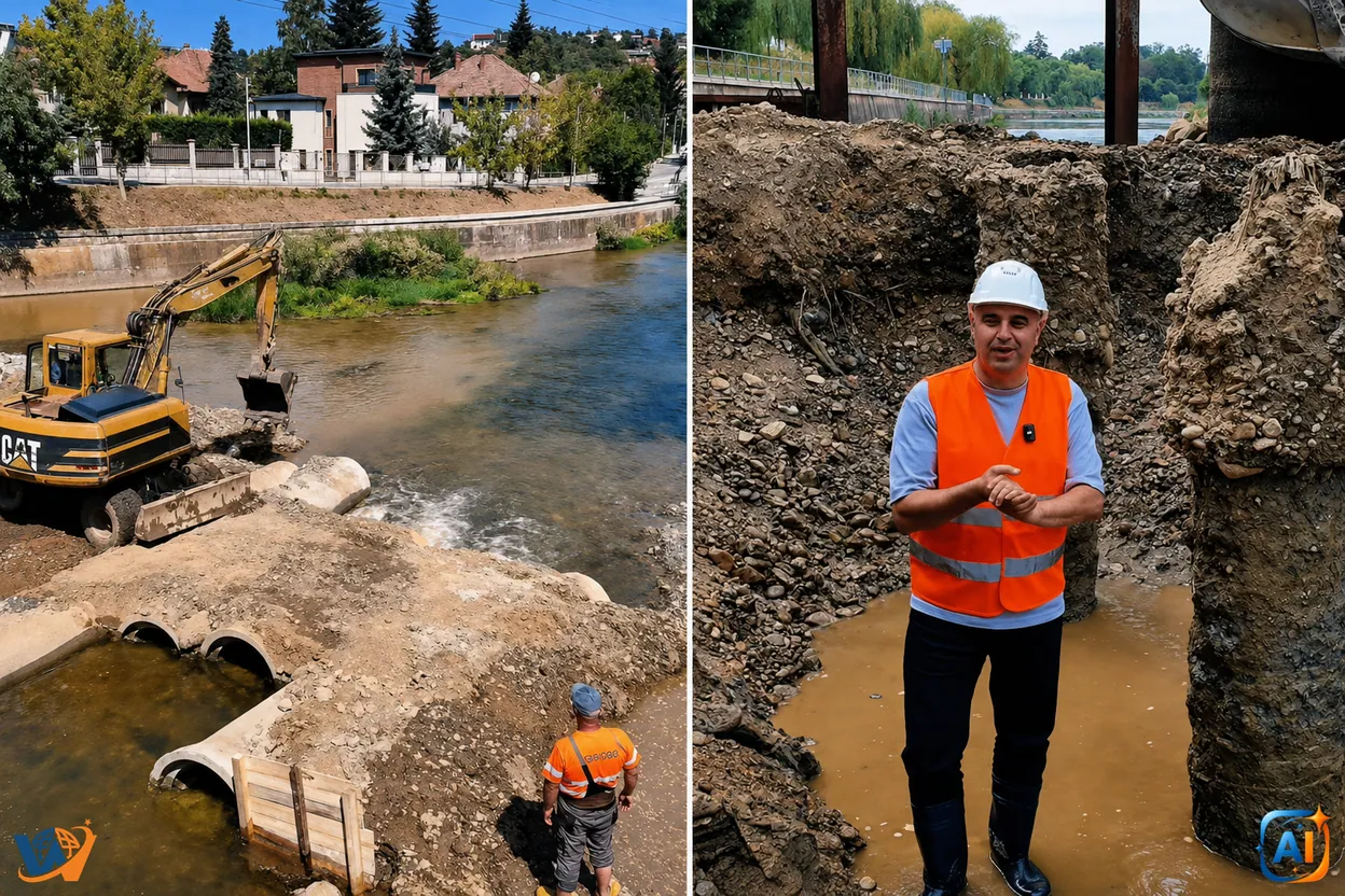 Lucrările la Podul Garibaldi avansează: urmează demolarea