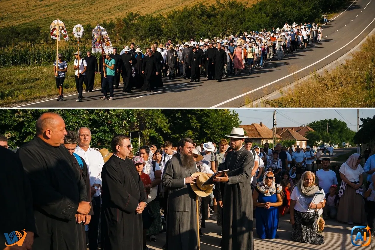 Pelerinaj la Mănăstirea Nicula: mii de credincioși înainte de Sfânta Maria