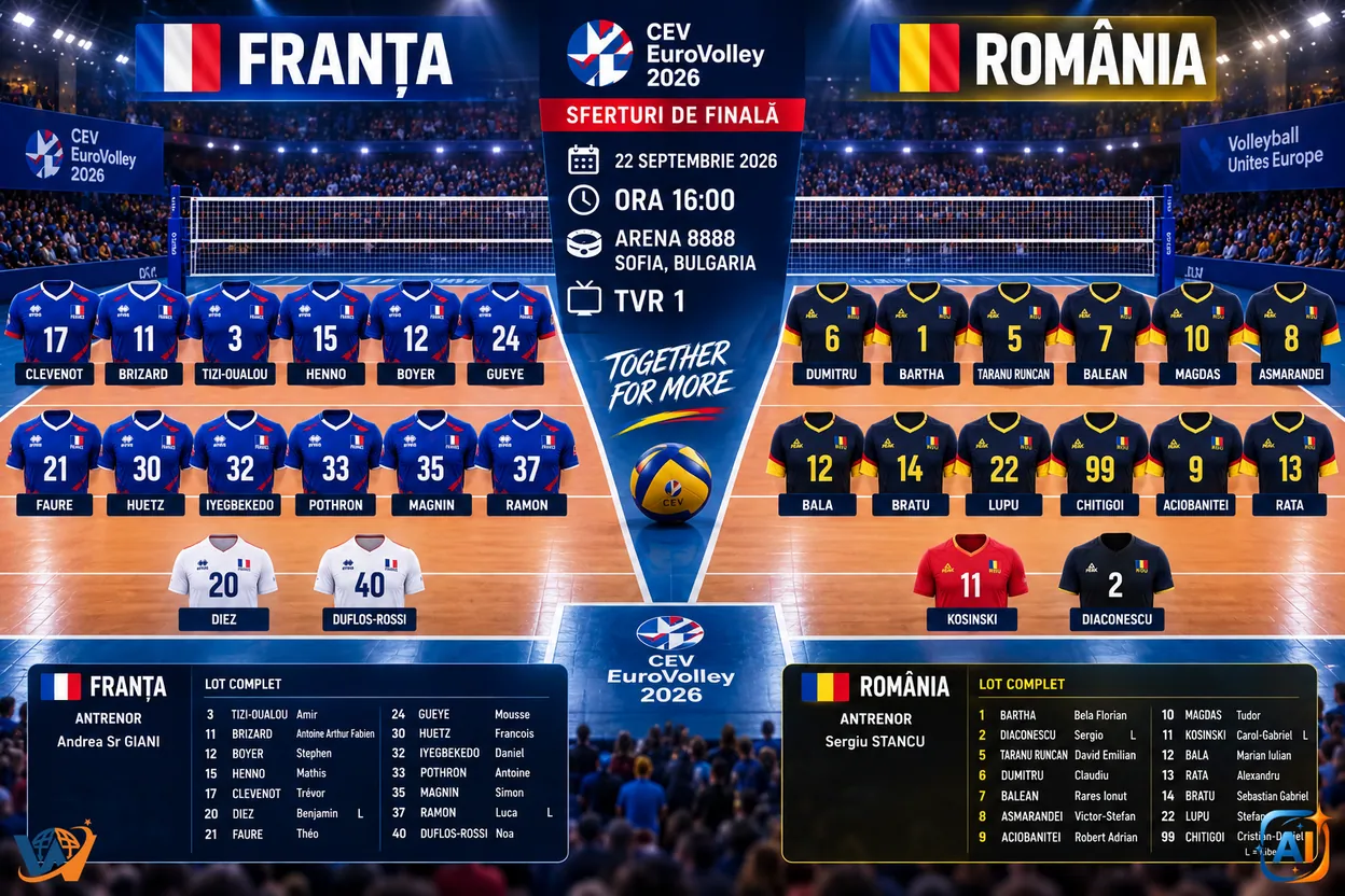 România atacă semifinalele Europei! Urmează din nou Franța