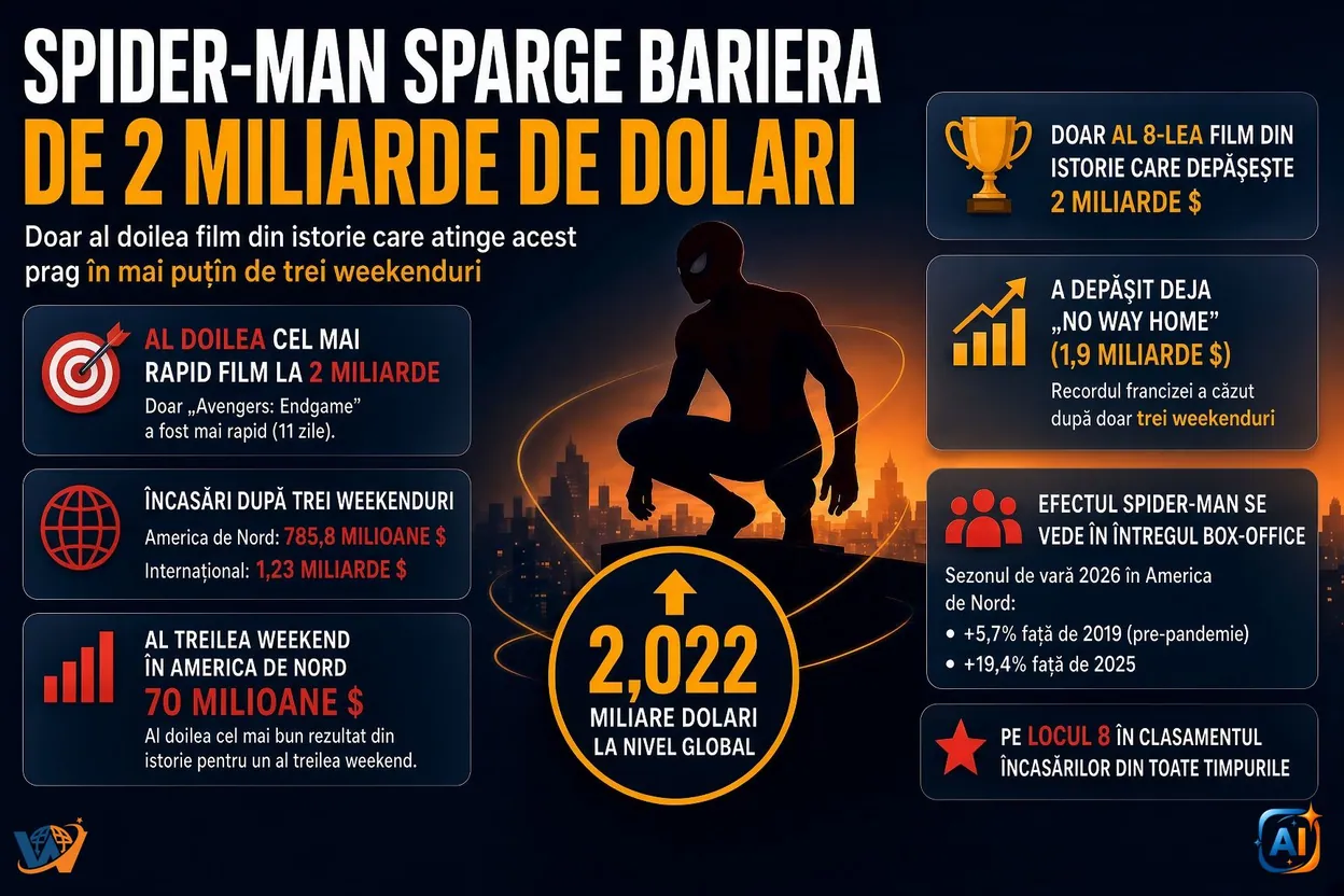 Spider-Man sparge bariera de 2 miliarde de dolari