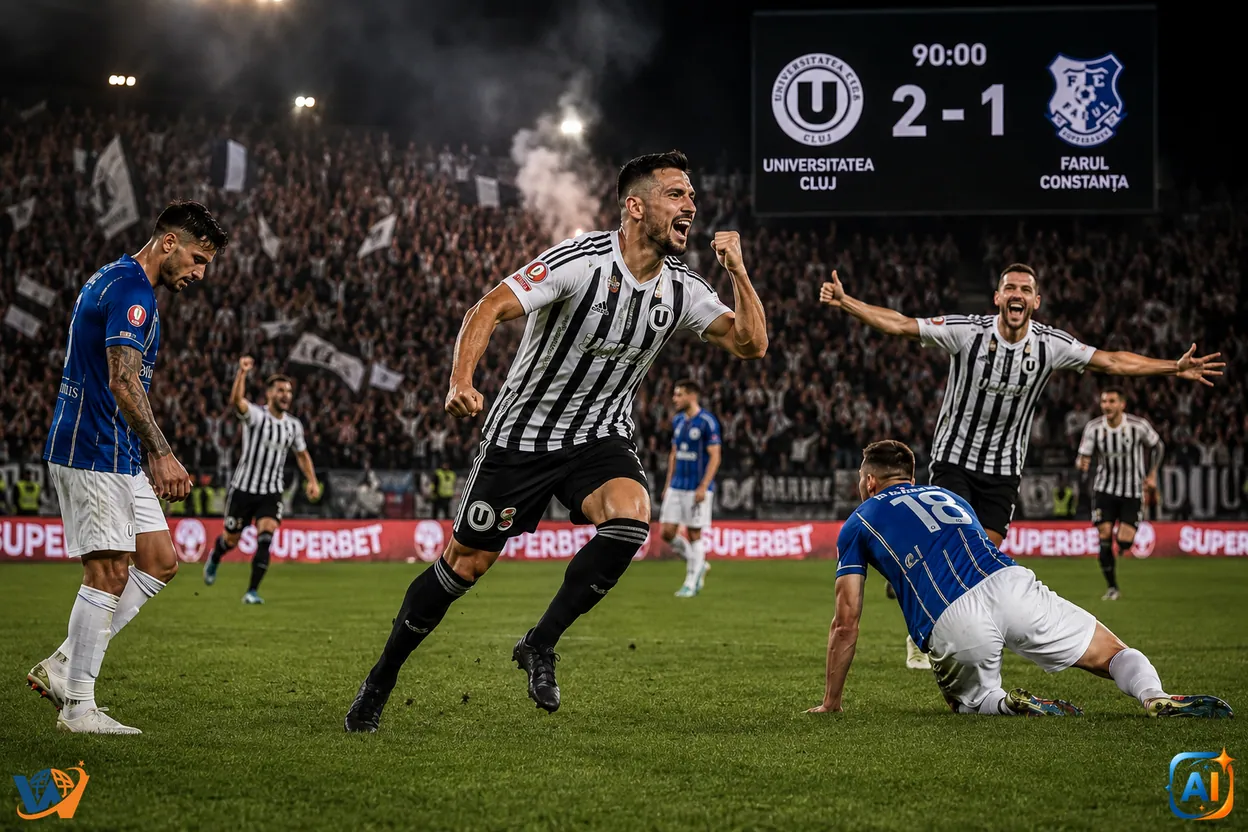 U Cluj învinge Farul și începe sezonul cu dreptul
