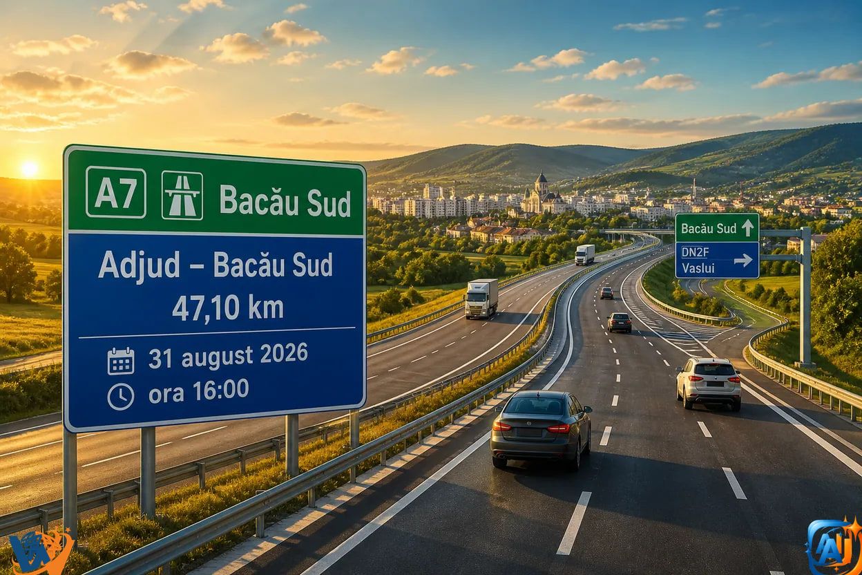 A7 ajunge la Bacău: încă 47 de kilometri se deschid