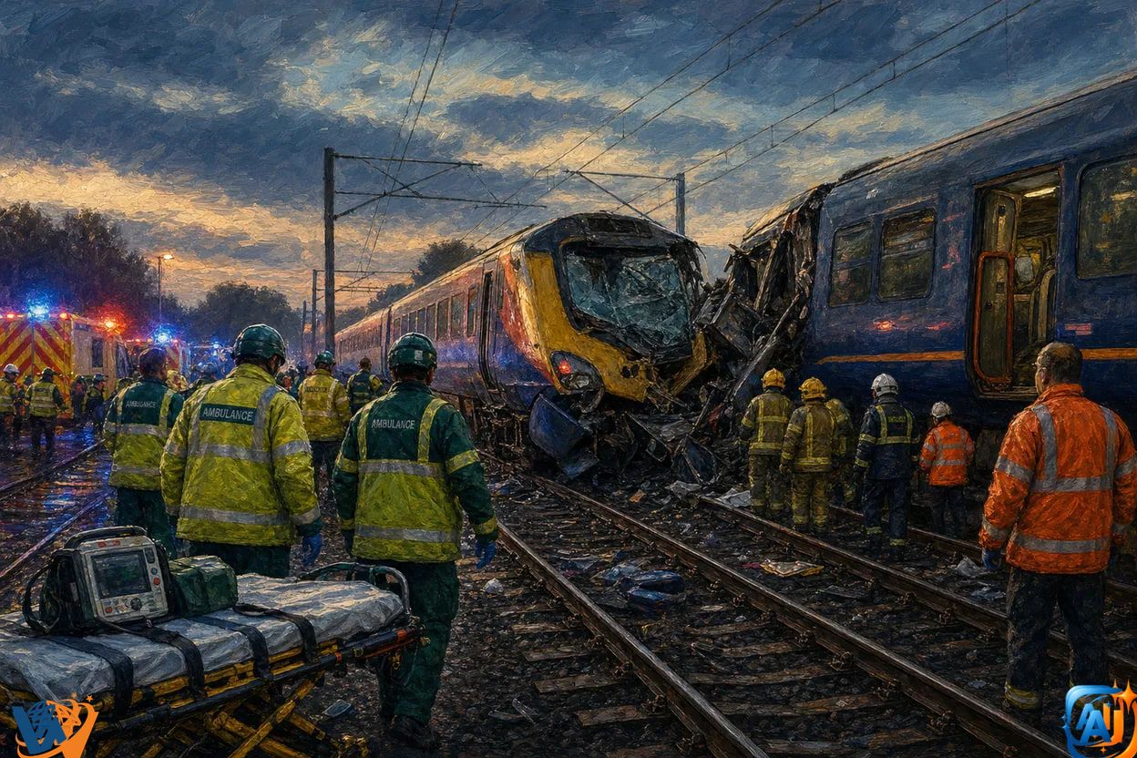 Accident feroviar lângă Londra: un mort și aproape 90 de răniți