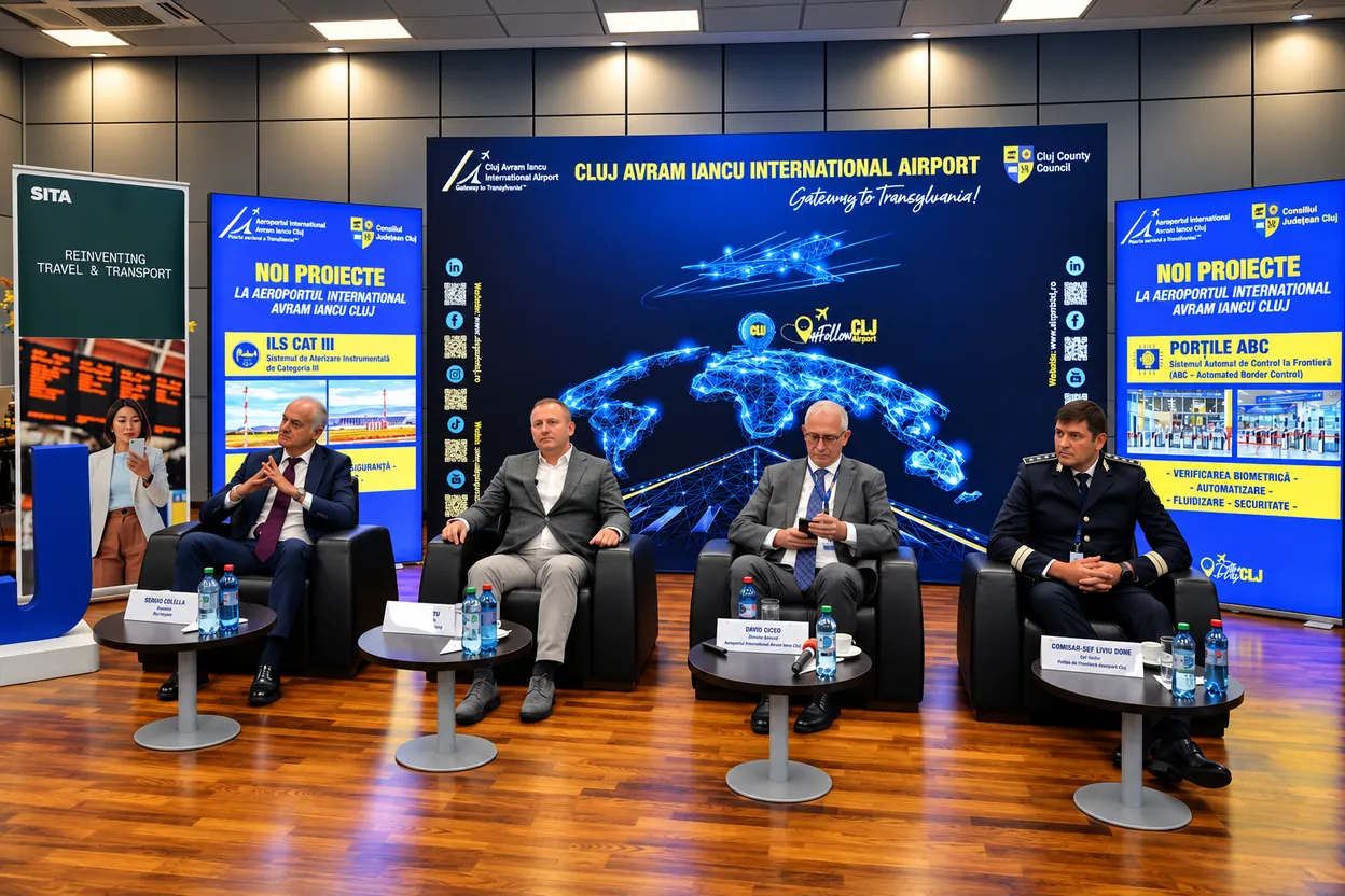 Aeroportul Cluj introduce porți ABC și ILS CAT III — imaginea 1 din 4