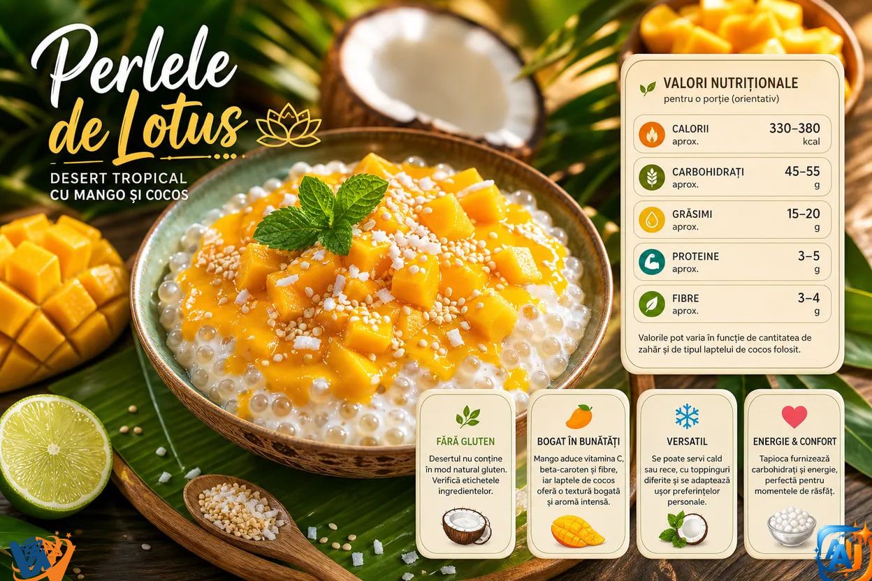 WoW Pulse Gastro: "Perlele de Lotus" cu mango și cocos