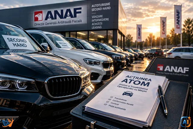 ANAF verifică piața mașinilor second-hand prin Acțiunea ATOM