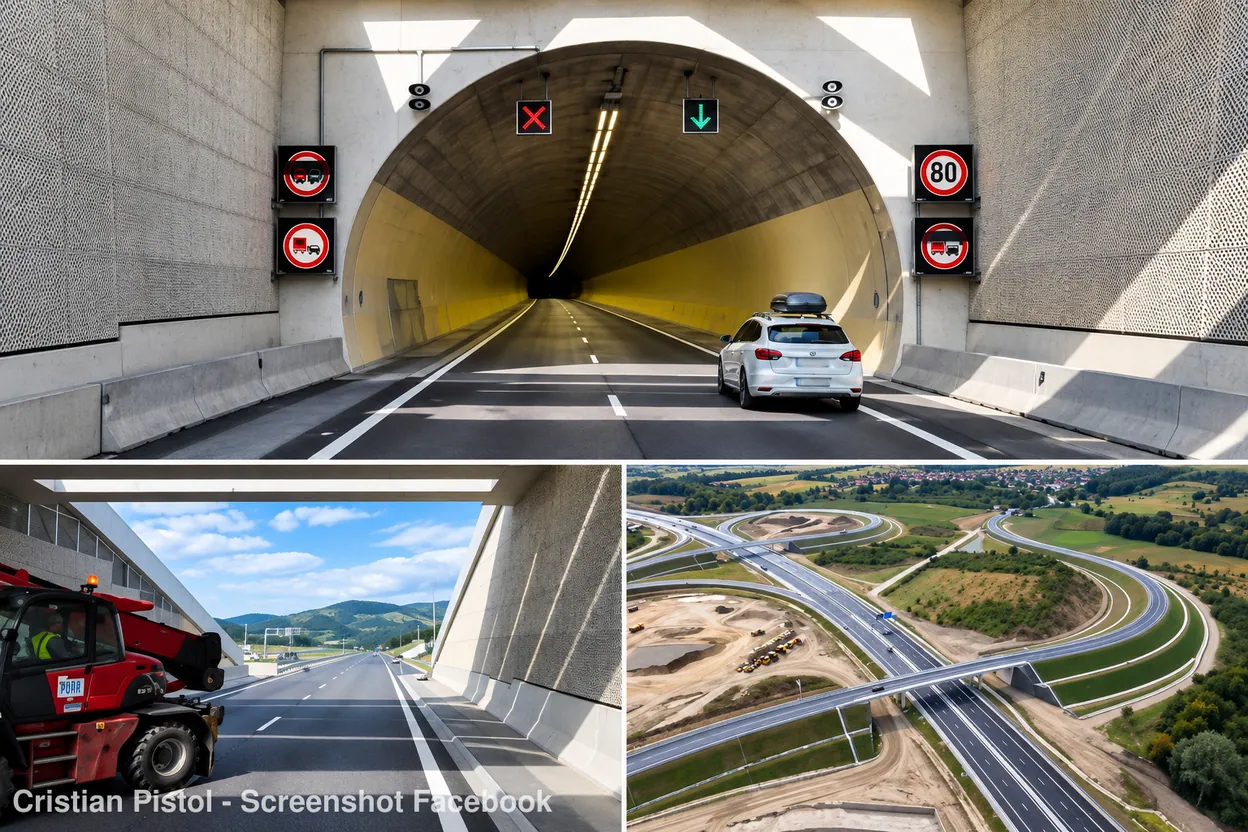 Autostrada Sibiu–Pitești: secțiunea Tigveni–Curtea de Argeș a ajuns la 99%