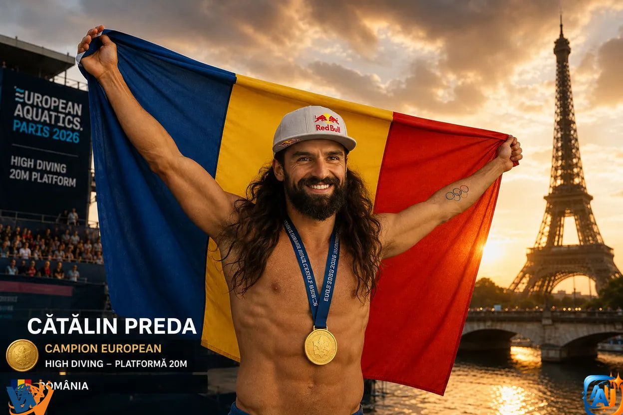 Cătălin Preda, campion european la Paris după o săritură fantastică