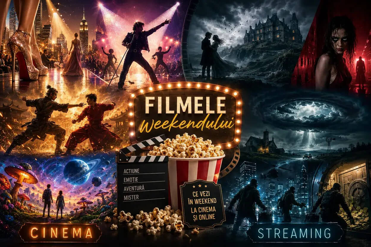 Ce filme merită văzute în weekend: recomandările momentului pentru streaming și cinema