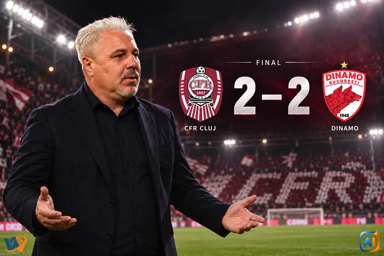 CFR Cluj – Dinamo 2–2: Șumudică acuză scandări rasiste | Fotbal