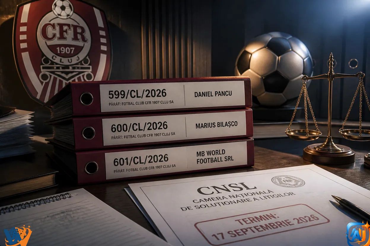 CFR Cluj, trei litigii la FRF: Pancu, Bilașco și firma lui Mara cer bani