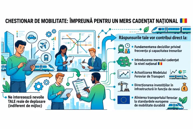 Cluj-Napoca, inclus în proiectul trenurilor la intervale regulate